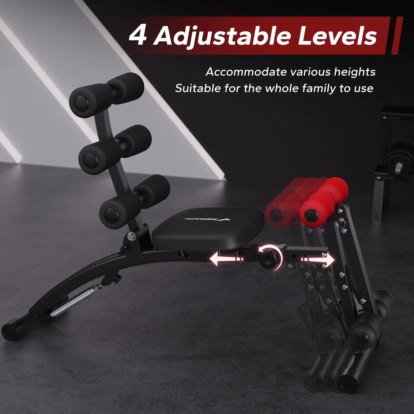 Stop Expensive Gym Fees！300LBS Adjustable Weight Bench Build Full-Body Muscle At Home