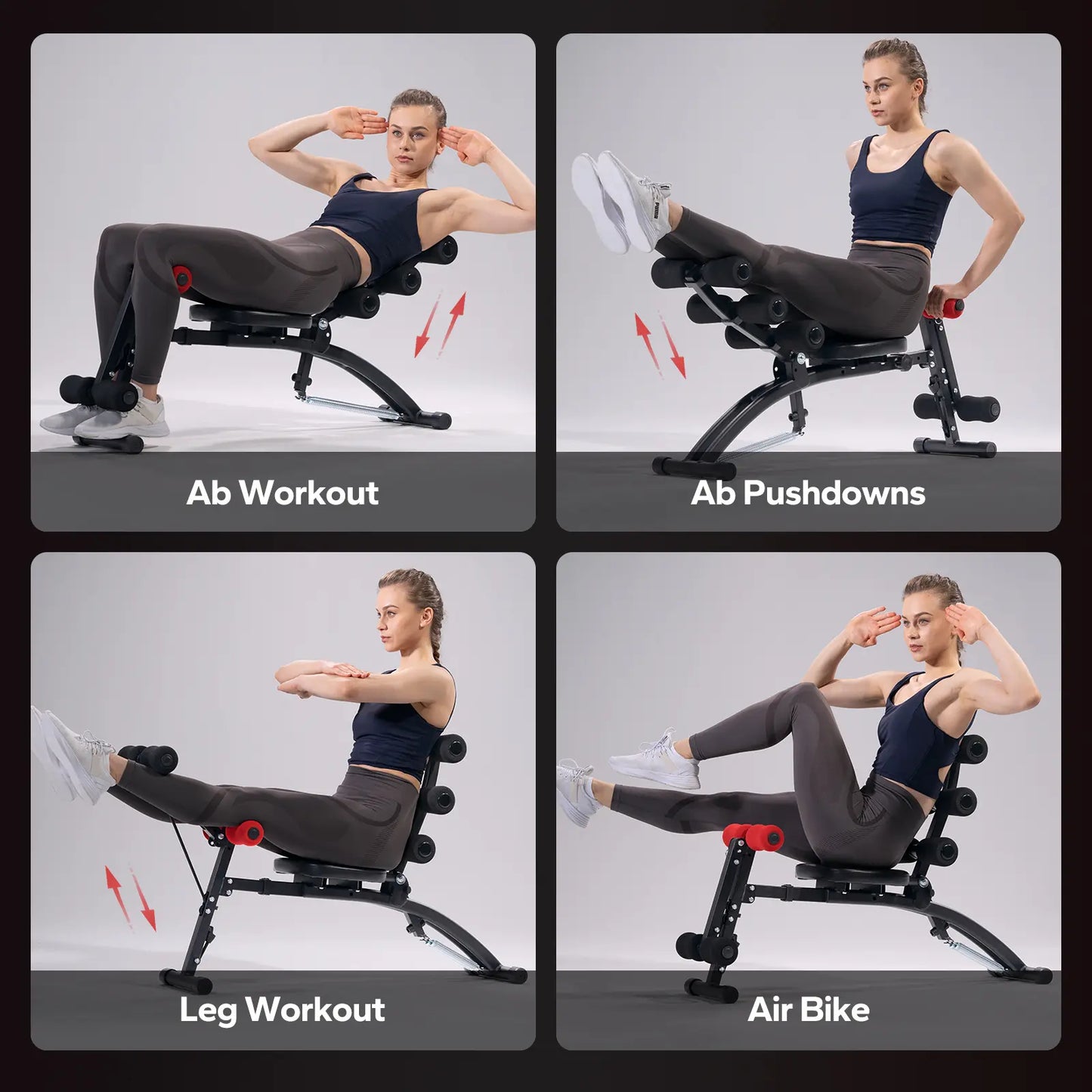 Stop Expensive Gym Fees！300LBS Adjustable Weight Bench Build Full-Body Muscle At Home