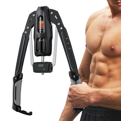 22–440LBS Adjustable Hydraulic Arm Trainer with Counter Home Workout Gear