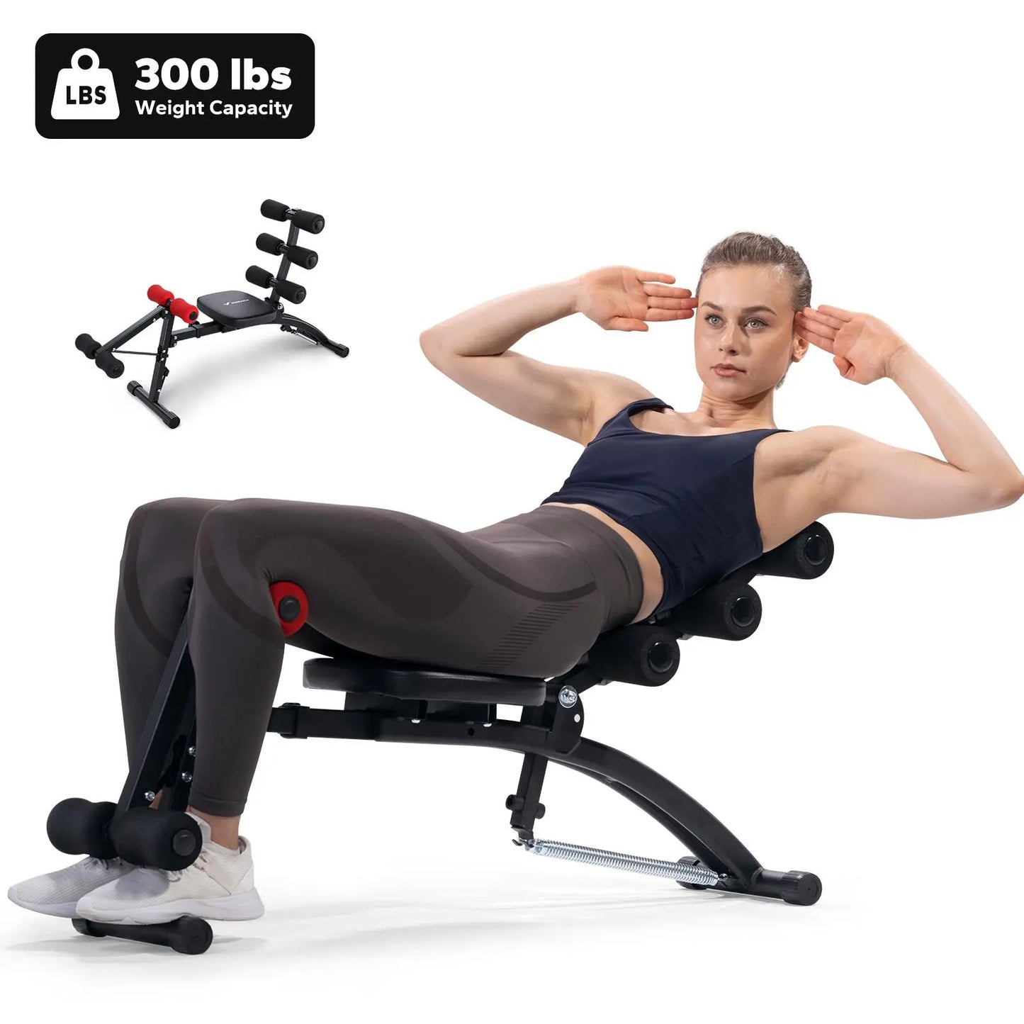 Stop Expensive Gym Fees！300LBS Adjustable Weight Bench Build Full-Body Muscle At Home